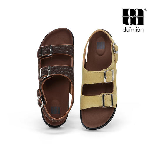 对面duimian博肯凉鞋复古休闲夏季露趾凉鞋 商品图4