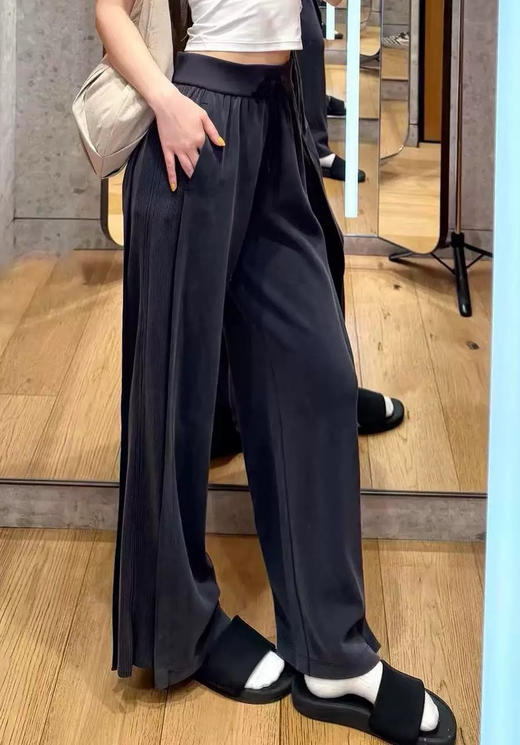 32-1极限特惠 自留 大爆款 lulu全新螺纹拼接 阔腿休闲裤 运动长裤 磨砂磨绒体感 炒鸡好穿 商品图8