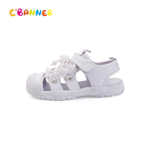 千百度2026夏季趣味珍珠  卡通造型透气休闲凉鞋童鞋A26362001 商品图1