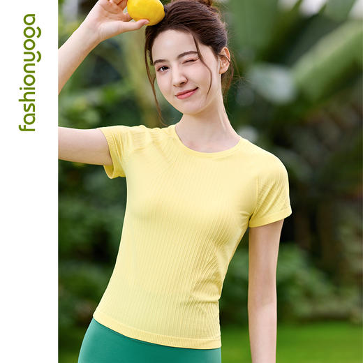 2026春夏F13309Q弹条纹一体织短袖（不含胸垫） 商品图14