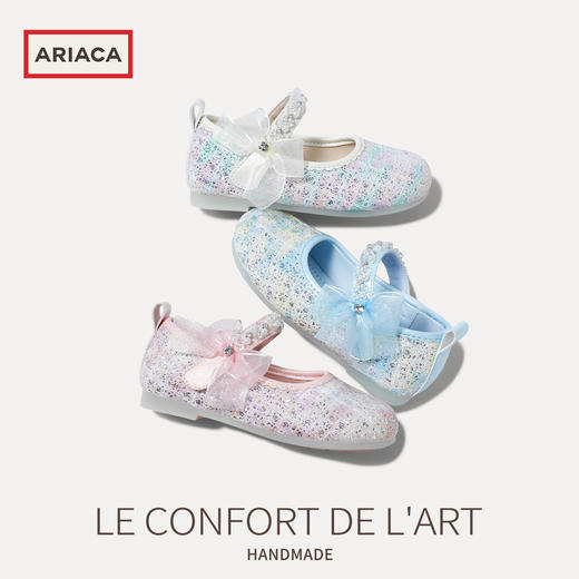 ARIACA艾芮苏女童公主鞋2026春季新款浅口透气软底皮鞋儿童水晶鞋ARC16C21 商品图4