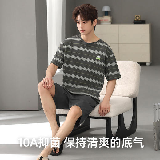 【L-3XL】【有棵树】男士短袖短裤纯棉家居服套装 商品图4