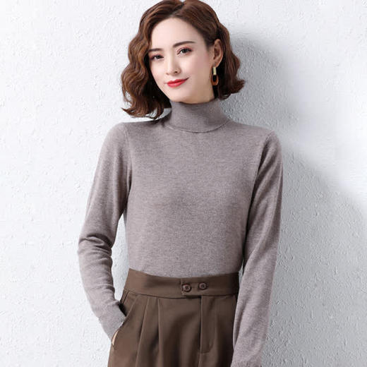 丁摩 全羊毛高领打底羊毛衫TD126 WX-142 商品图6