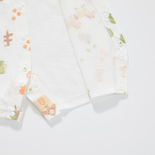 怡比美好农场短袖开襟哈衣HY26SUN070白黄色调59#-80# 商品图12