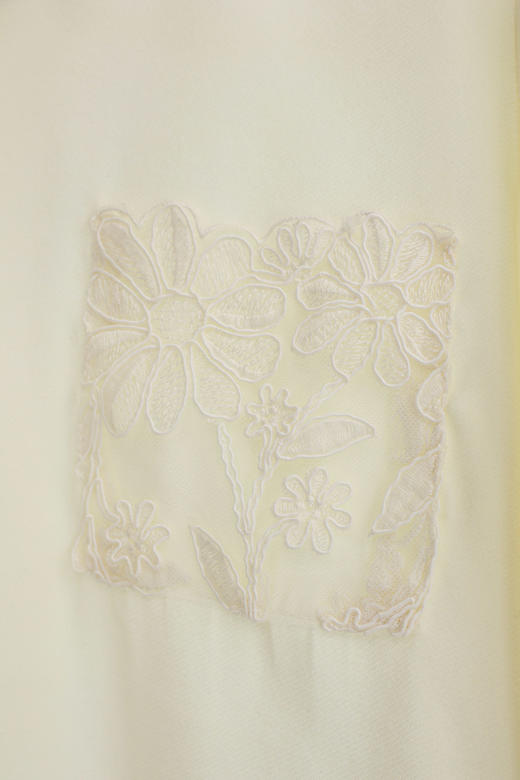 花语|优雅精美翻领钩花衬衣 商品图2