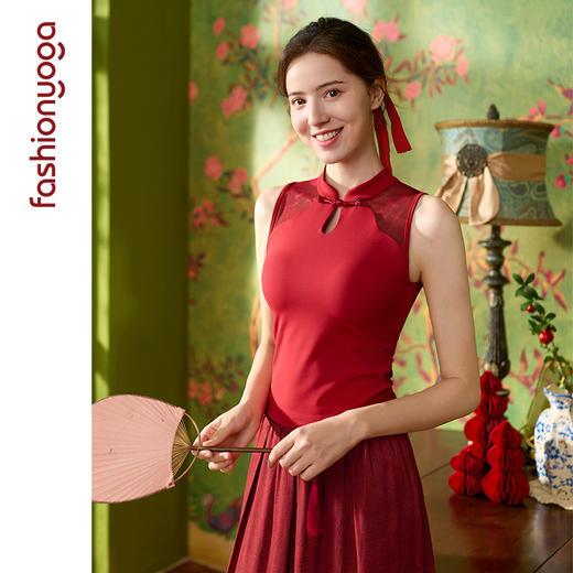 2026春夏FC15255 新中式瑜伽背心 商品图3