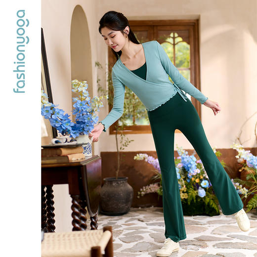 2026春夏F15359木耳边系绳长袖外搭 商品图7