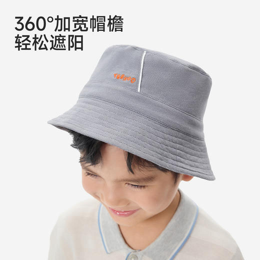 英氏儿童帽子男童夏季渔夫帽防晒挡风简约休闲帽子外出遮阳帽子 商品图2