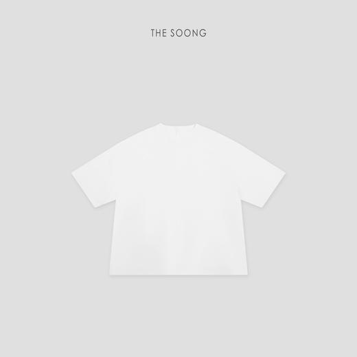THESOONG|"自在感官"100%进口澳洲棉绒透气松弛感圆领T恤上衣HWTX8771 商品图5