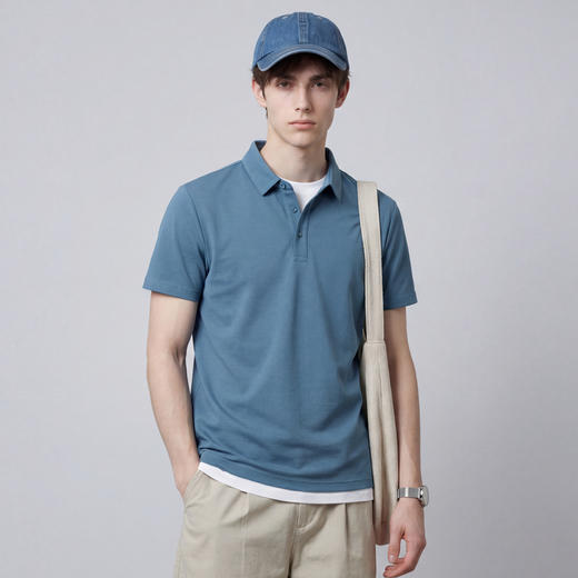 【5A级抗菌】圣得西短袖男款polo衫2026新款春季商务绅士翻领T恤 商品图11