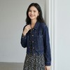 Grace&Glam 经典复古正肩深蓝气质牛仔外套 法式时尚百搭文艺优雅知性减龄休闲通勤 商品缩略图2