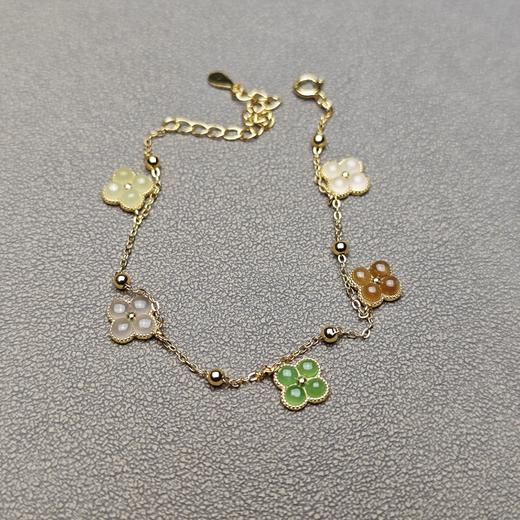 和田玉包银（镀金）精美手链 228-24 商品图5