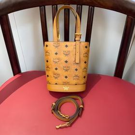 MCM Aren 品牌老花 托特包水桶包单肩手提包 迷你  （CB）