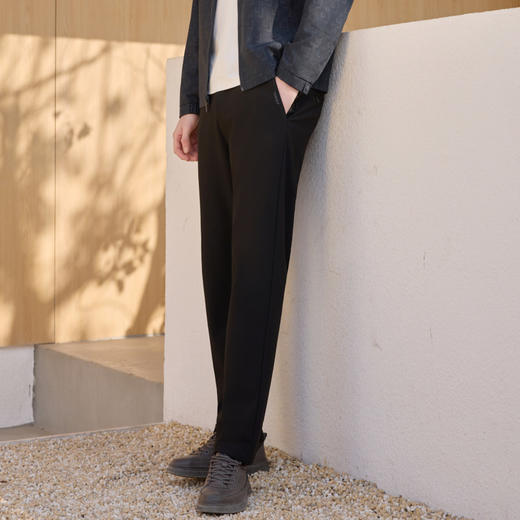 半身缘男裤 春季透气保暖超轻不紧绷抗皱休闲西裤261101M10330239 商品图2