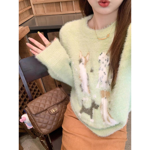 <曾小咸推荐>3.4现货秒杀 ！微信超特价！韩系仿水貂毛毛衣 日常189.99 立减100 秒杀89.99！！ 商品图4