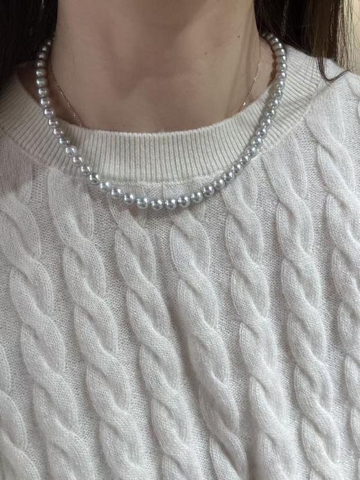 ⁶6-7mm【真多麻串珠】极光微瑕，出证书，配银扣头，24小时鉴赏期【香港】SS06-QTT-XGZZ 商品图0