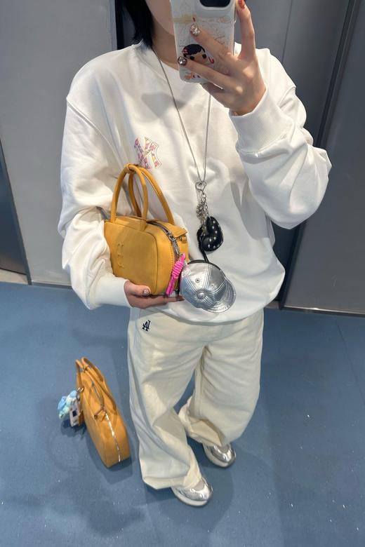 优选 | MLB斜挎手提包 黑色/棕色/深黄色/粉红色 34*10*20（cm） 商品图11