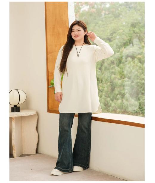 【群内福利】【纯色打底衫】中长T恤，有弹力，超柔软、超舒服！ 商品图8