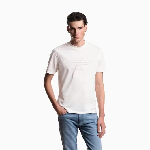 E ARMANI T恤男  EM004593AF10762-F0200 白色/鹰标. 商品图0