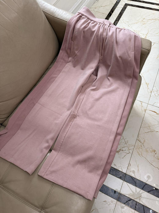 32-1极限特惠 自留 大爆款 lulu全新螺纹拼接 阔腿休闲裤 运动长裤 磨砂磨绒体感 炒鸡好穿 商品图13