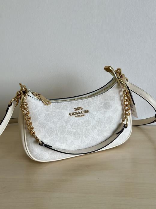 蔻驰 teri 单肩 腋下包 冰川白（CB） 商品图2