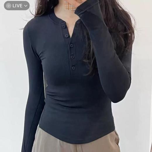 露露lululemon Hold tight女款长袖亨利衫 YE 341127 商品图8