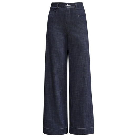 MYX复古高腰牛仔阔腿裤2026年春季新款宽松显瘦窄版直筒裤休闲九分裤 商品图4