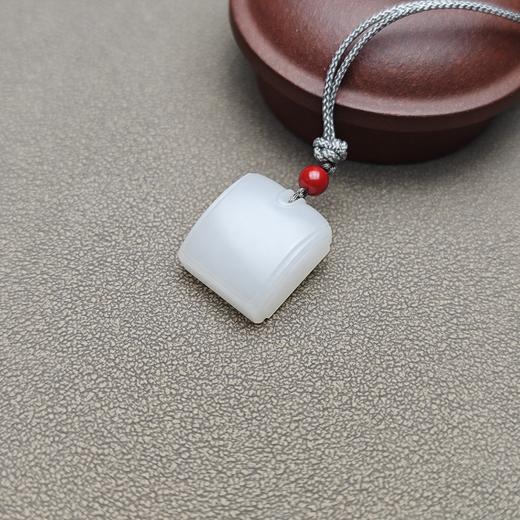 新疆和田玉且末料羊脂玉雅致精美小方牌 228-2 商品图6