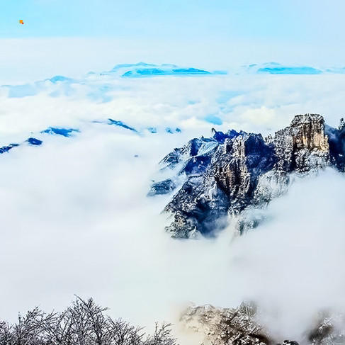 清明1天【白石山】免门票の太行奇山-雾凇云海-走绝壁栈道-云雾缭绕步入仙境！ 商品图1