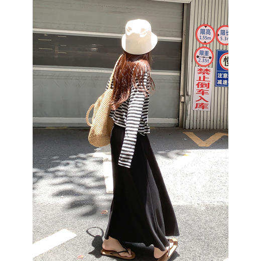 <曾小咸推荐>黑白条纹防晒针织开衫女夏 商品图4