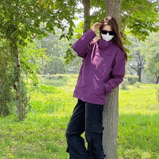 男女款三合一【真国标三合一可拆卸冲锋衣！硬核防风雨 高透湿】【“与辉”同品牌】Leaveland意大利枫叶 国标一级【三合一内胆可拆卸】冲锋衣【男女款】F658 商品图4