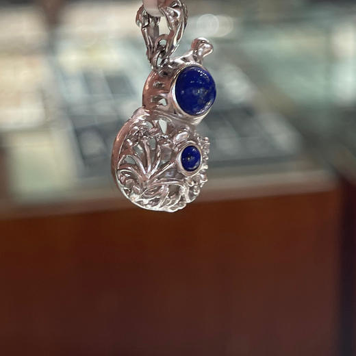 260元/个青金石四银葫芦吊坠 商品图2
