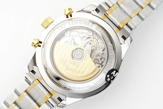 AF浪琴名匠8针月相功能腕表系列（搭载满血版一体机芯➕亚洲7751机芯）42MM精钢表壳经过抛光处理，延续了浪琴的优雅气质，表壳左侧隐藏了星期历的调节按钮 整个手表基于正品original原版开模❕❕ 商品图7