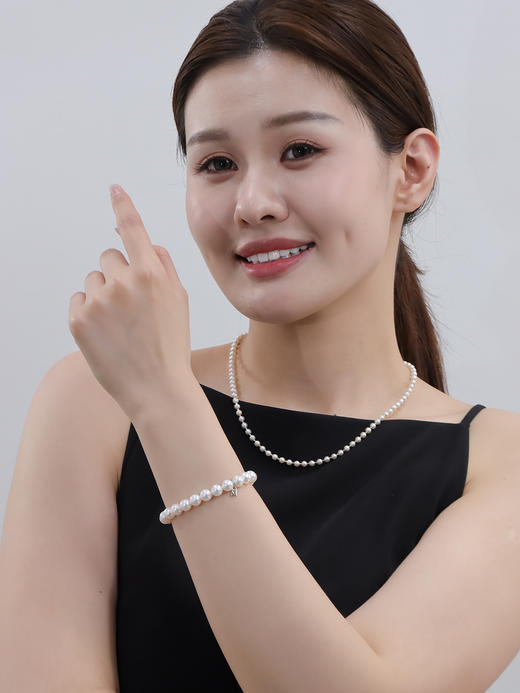 【挚友限定】s925银海水akoya珍珠手链 7.5-8mm 商品图3