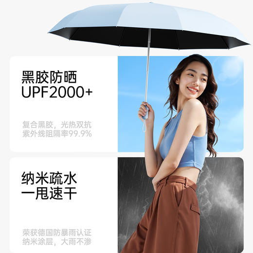 左都同心圆节节收正向晴雨伞 商品图3