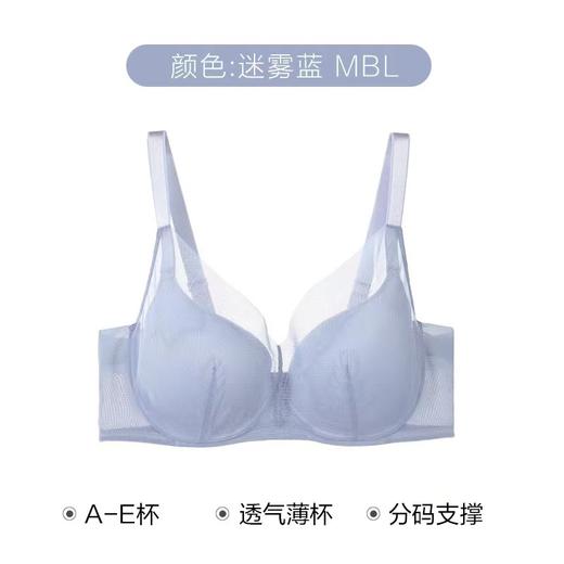 【一口价】3楼安莉芳薄款轻氧杯抗菌3D软支撑文胸小胸舒适大胸显小文胸EBW0543吊牌价599元现价199元 商品图5