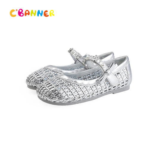 千百度2026春季童鞋高弹透气轻盈包裹公主鞋A26197761 商品图4