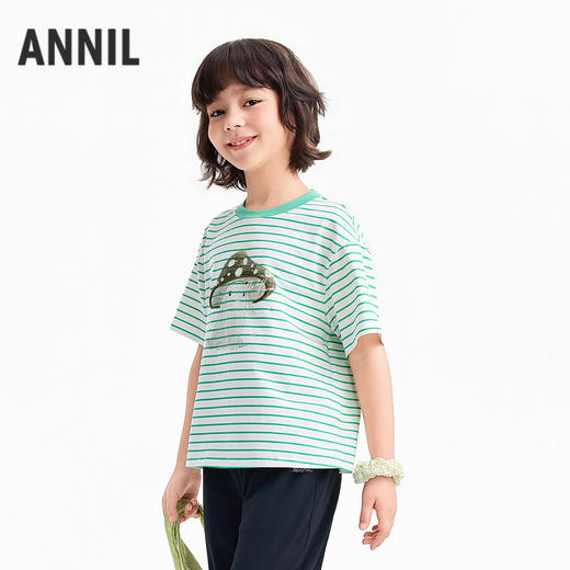 【实体店同款】女童短袖针织衫夏季新款安奈儿童装AG621093 商品图1