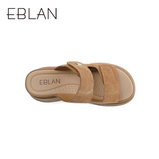 伊伴2026夏季复古显白美拉德轻感厚底休闲凉拖鞋B26370501 商品图2