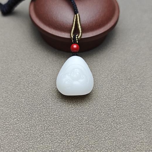 新疆和田玉且末料羊脂玉精美小佛牌 228-14 商品图4