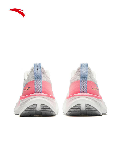 安踏马赫6SE丨跑步鞋女鞋中考体测竞速竞训训练健身运动鞋子纸莎白/荧光冷桃粉122615582 -1 商品图6