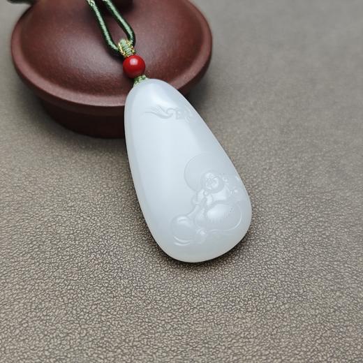 新疆和田玉且末料羊脂玉精品佛牌 228-25 商品图5