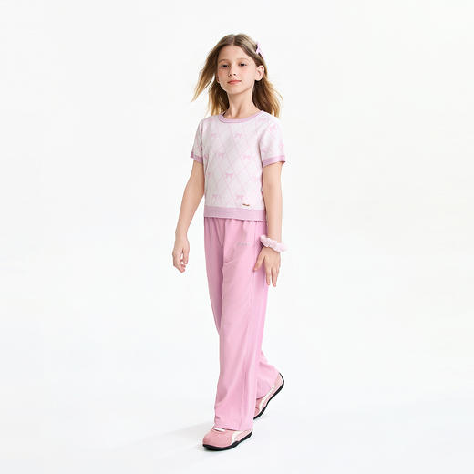 【实体店同款】女童短袖针织衫夏季新款安奈儿童装AG624055 商品图5