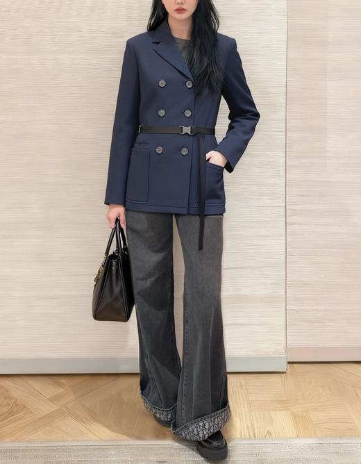 女款双排扣腰带风衣zh010 商品图3