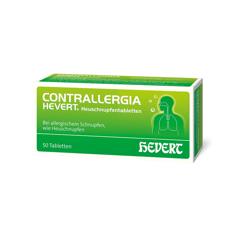 德国Hevert菲德花粉尘螨动物毛敏感鼻腔不适改善50片/盒【德国直邮 下单请提供身份证正反面照片】