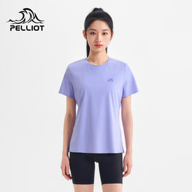 伯希和户外速干T恤女士新款抑菌排汗防晒短袖徒步登山运动上衣男