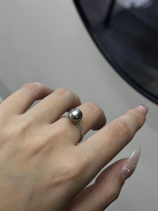 16号—⁶孤品 9-10mm非活口【大溪地+18k金+简约戒指】极光微瑕，出证书，24小时鉴赏期【香港】SS06-QTT-XGZZ 商品图1