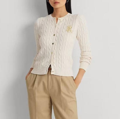 拉夫劳伦刺绣针织开衫。自己备注颜色号码 商品图7