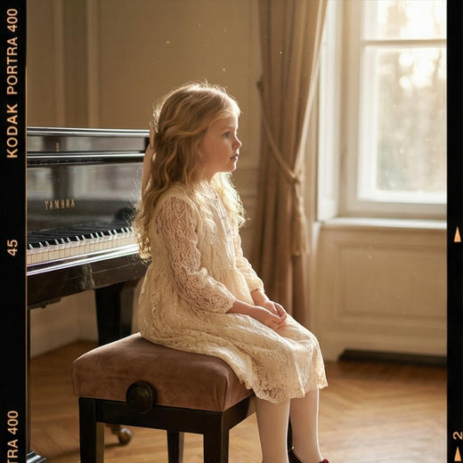 西班牙little winkaa童鞋小猫电绣女童天鹅绒公主鞋春季单鞋软底舞蹈鞋LW13044 商品图7