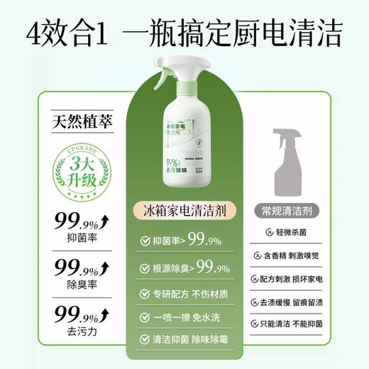【涤戈 冰箱家电清洁剂】清洁+养护双效合一 抑菌去味 胶条去霉 温和配方 冰箱清洗剂 告别冰箱异味 商品图4